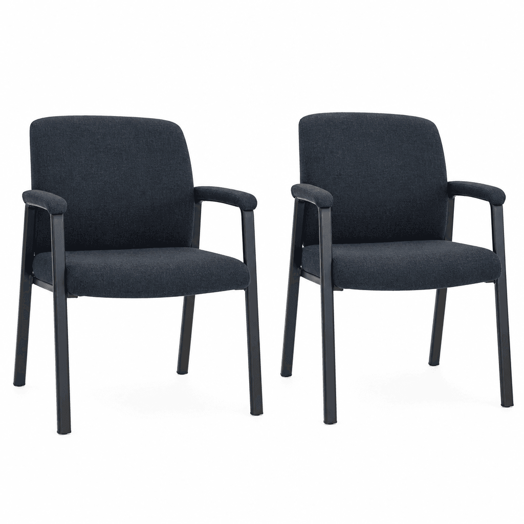 Frame Upholstered Guest Chairs, Set of 2 studio product photograph